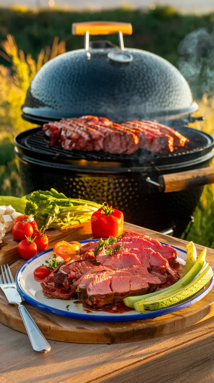 Carne en Vara in a BBQ Setting