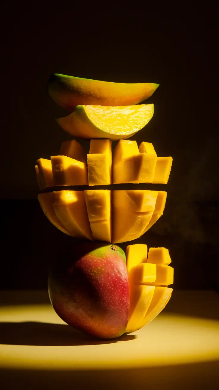 Abstract Representation of Mango Biche Elements