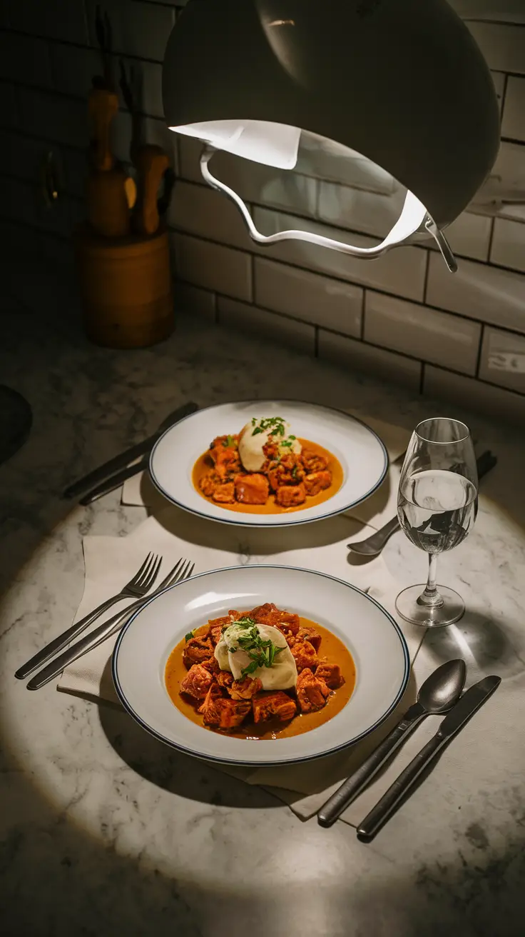 Entire Carne en Vara in a Modern Kitchen