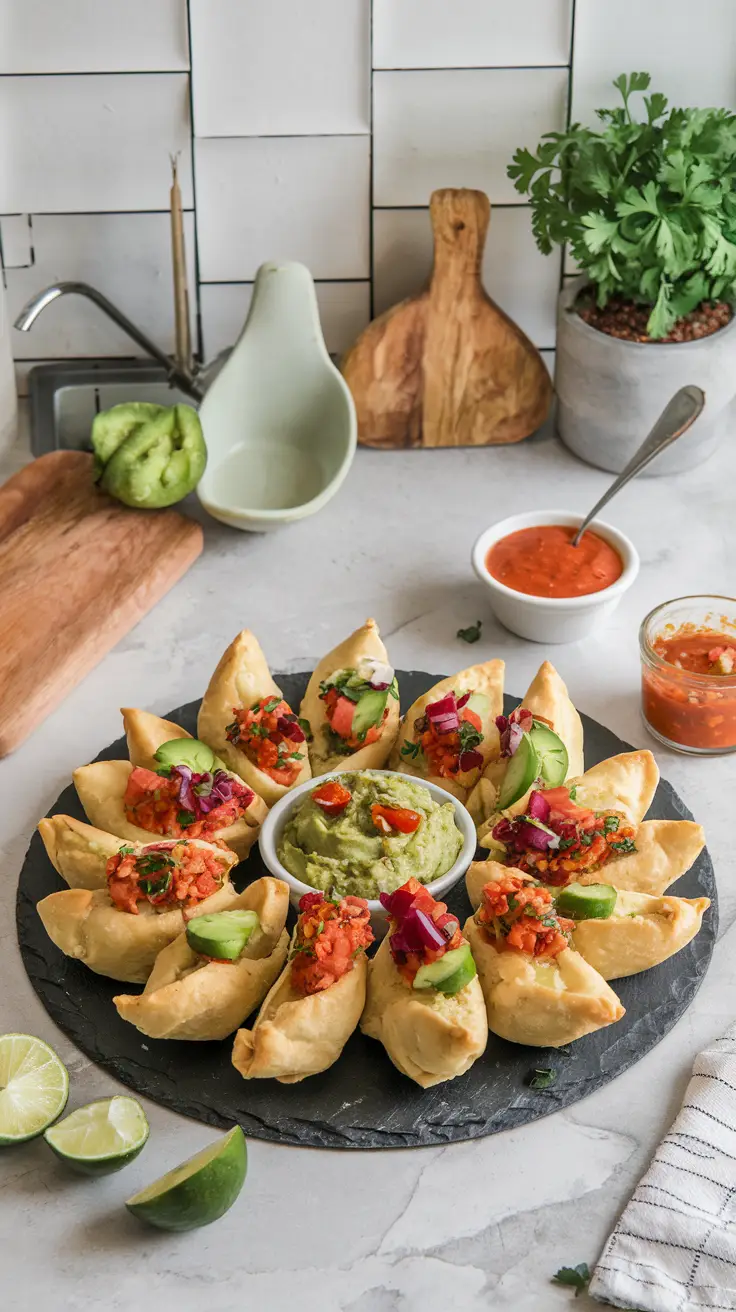 Entire Tequeños in a Modern Kitchen Setting