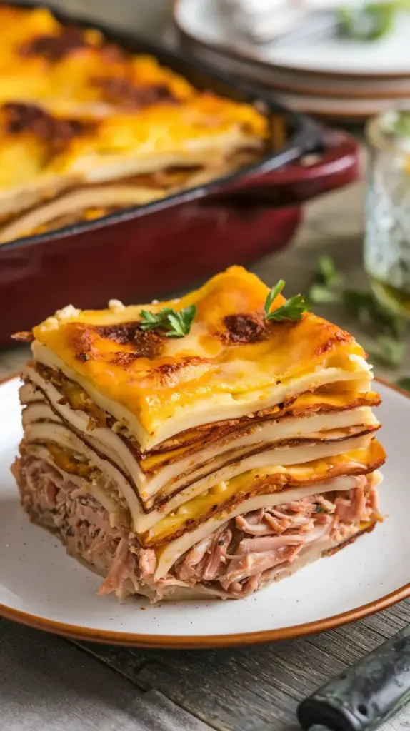 Close-Up of Pastel de Chucho Textures