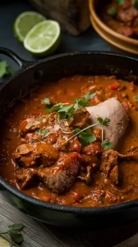 Close-Up of Smooth Texture of Lengua en Salsa